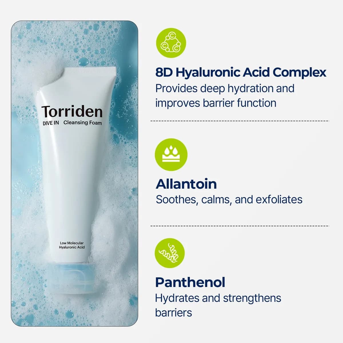 DIVE-IN Low Molecular Hyaluronic Acid Cleansing Foam