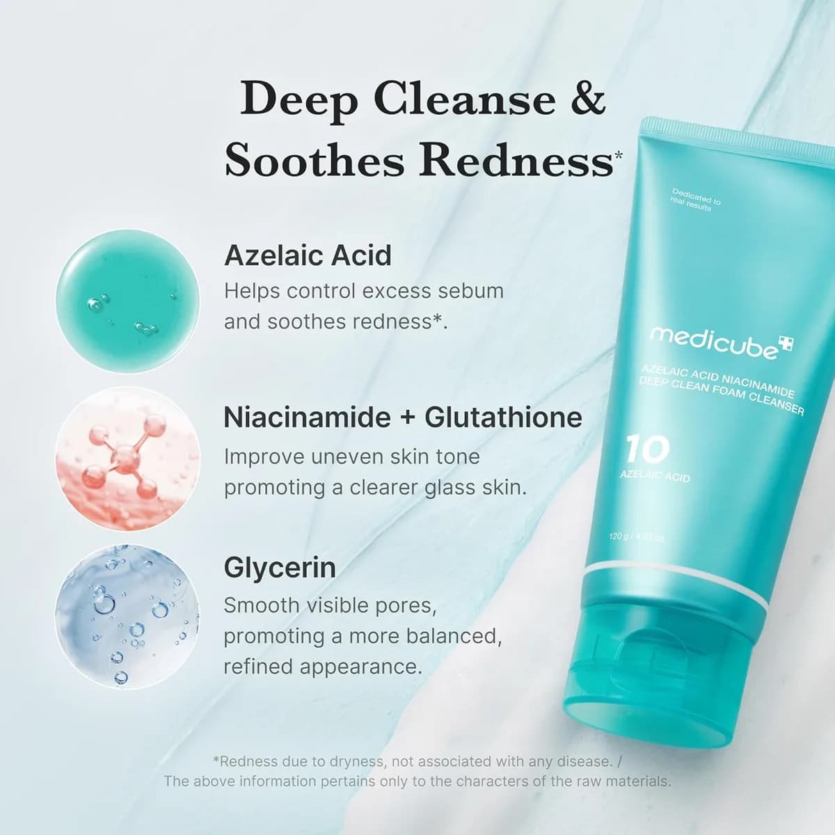 Medicube Deep Azelaic Acid + Niacinamide Foam Cleanser