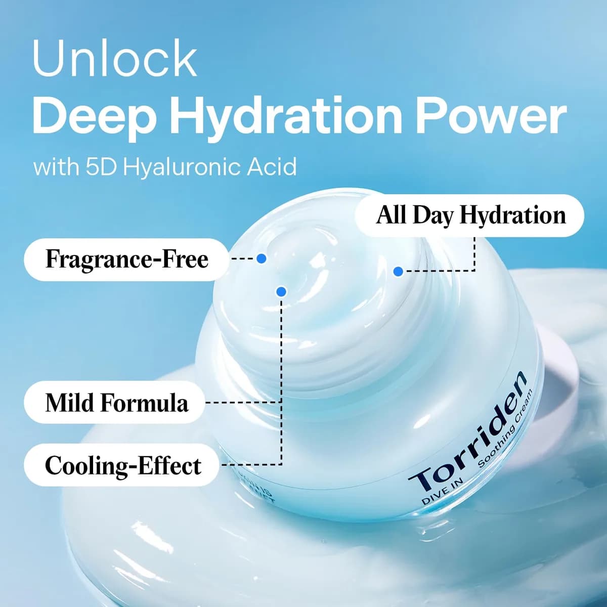 DIVE-IN Low Molecular Hyaluronic Acid Soothing Cream