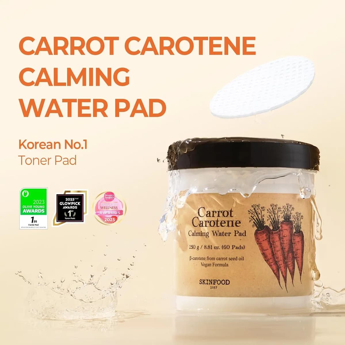 Carrot Carotene Calming Water Pad