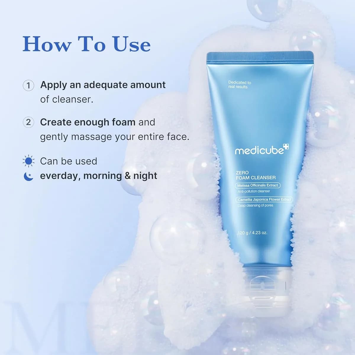 Medicube Zero Foam Cleanser para piel sensible