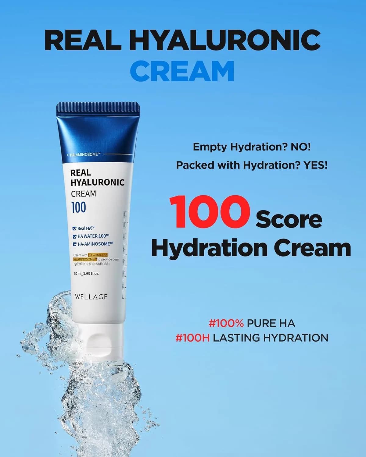 WELLAGE Real Hyaluronic Cream 100