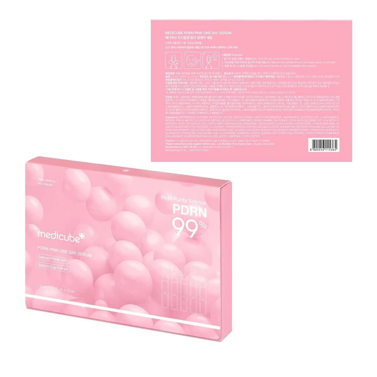 Medicube Salmon DNA PDRN Pink One Day Serum