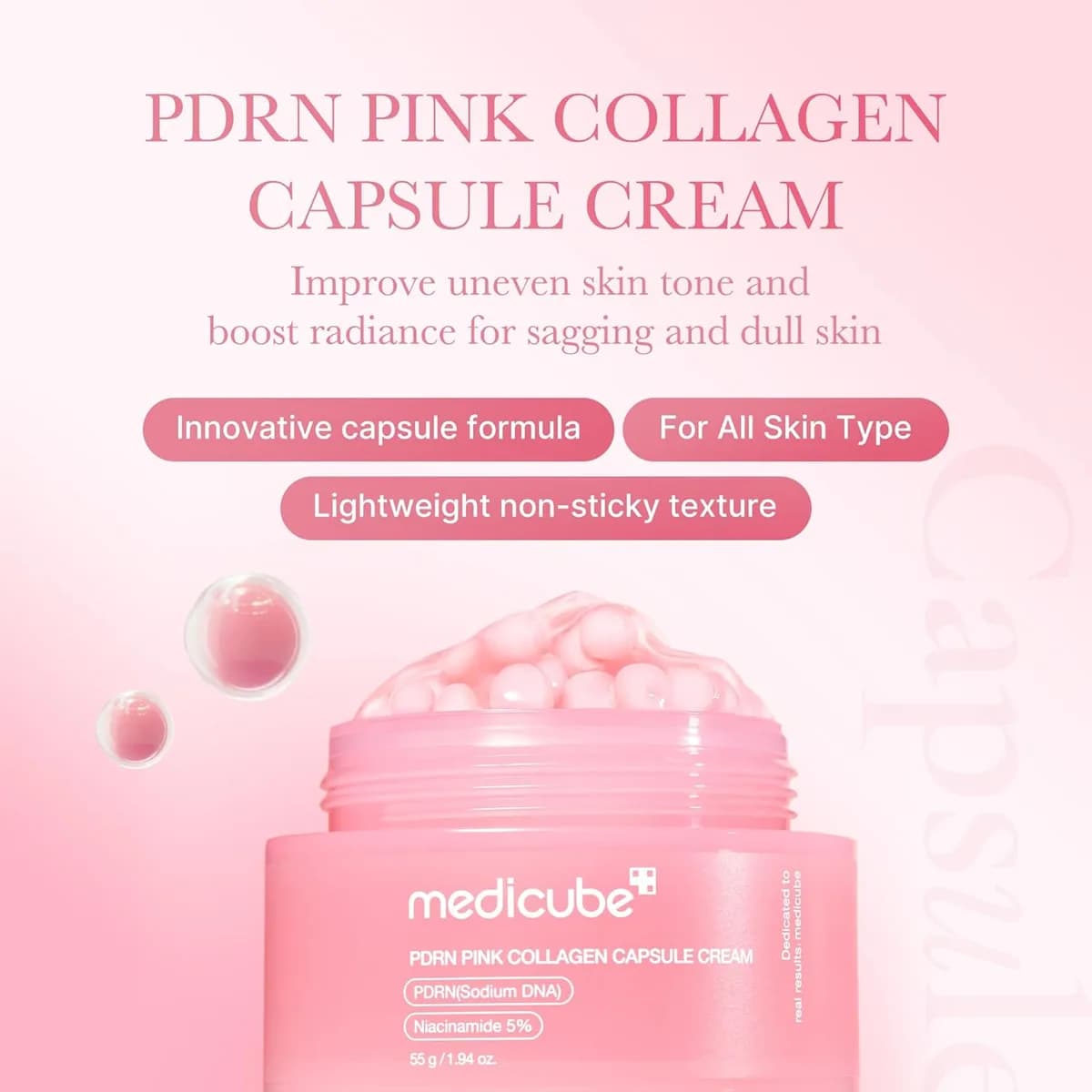 Medicube Salmon DNA PDRN Capsule Collagen Cream