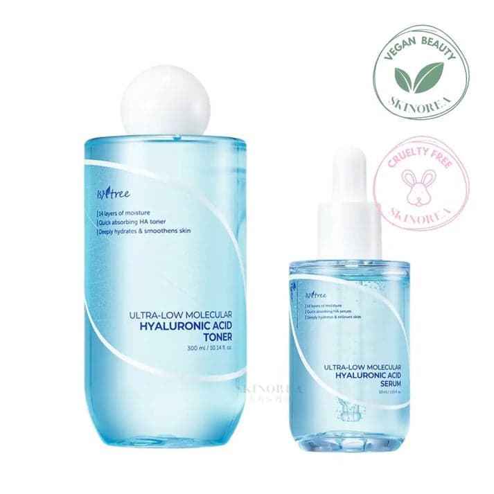 Low Molecular Hyaluronic Acid Toner + Serum Set